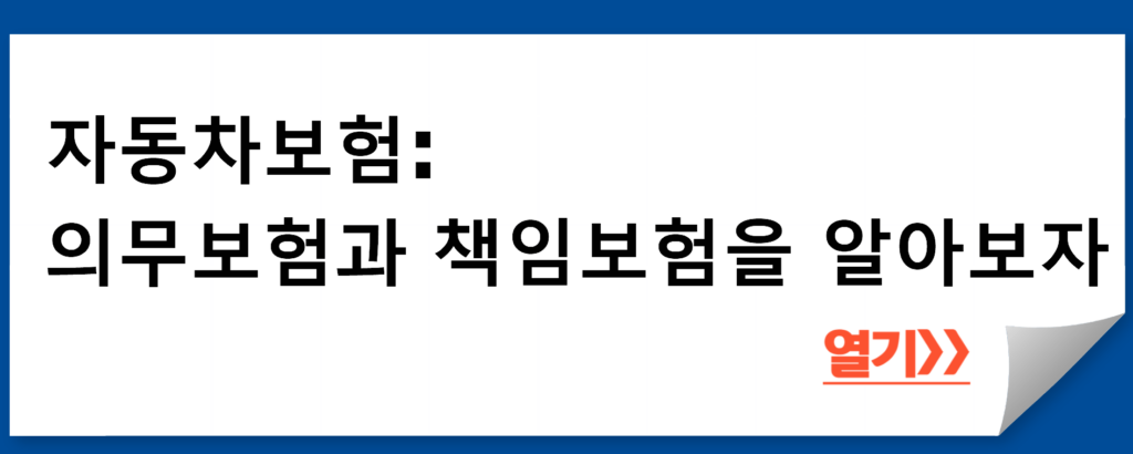 자동차 의무보험과 책임보험