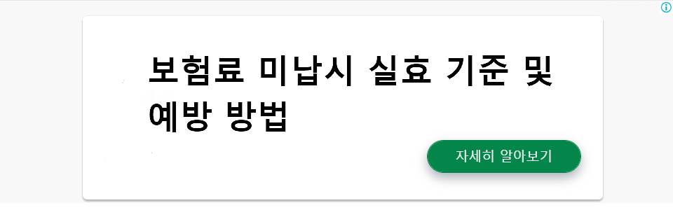 보험료 미납시 실효 기준 및 예방 방법